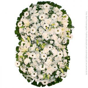 Coroa de Flores Suprema Branca
